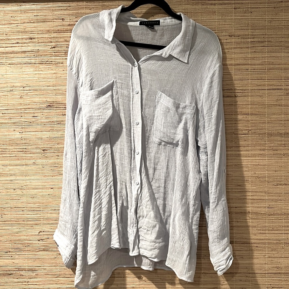 Sanctuary light blue blouse. Size XL. Good condition